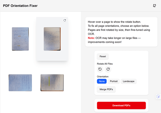 PDF Orientation Tool